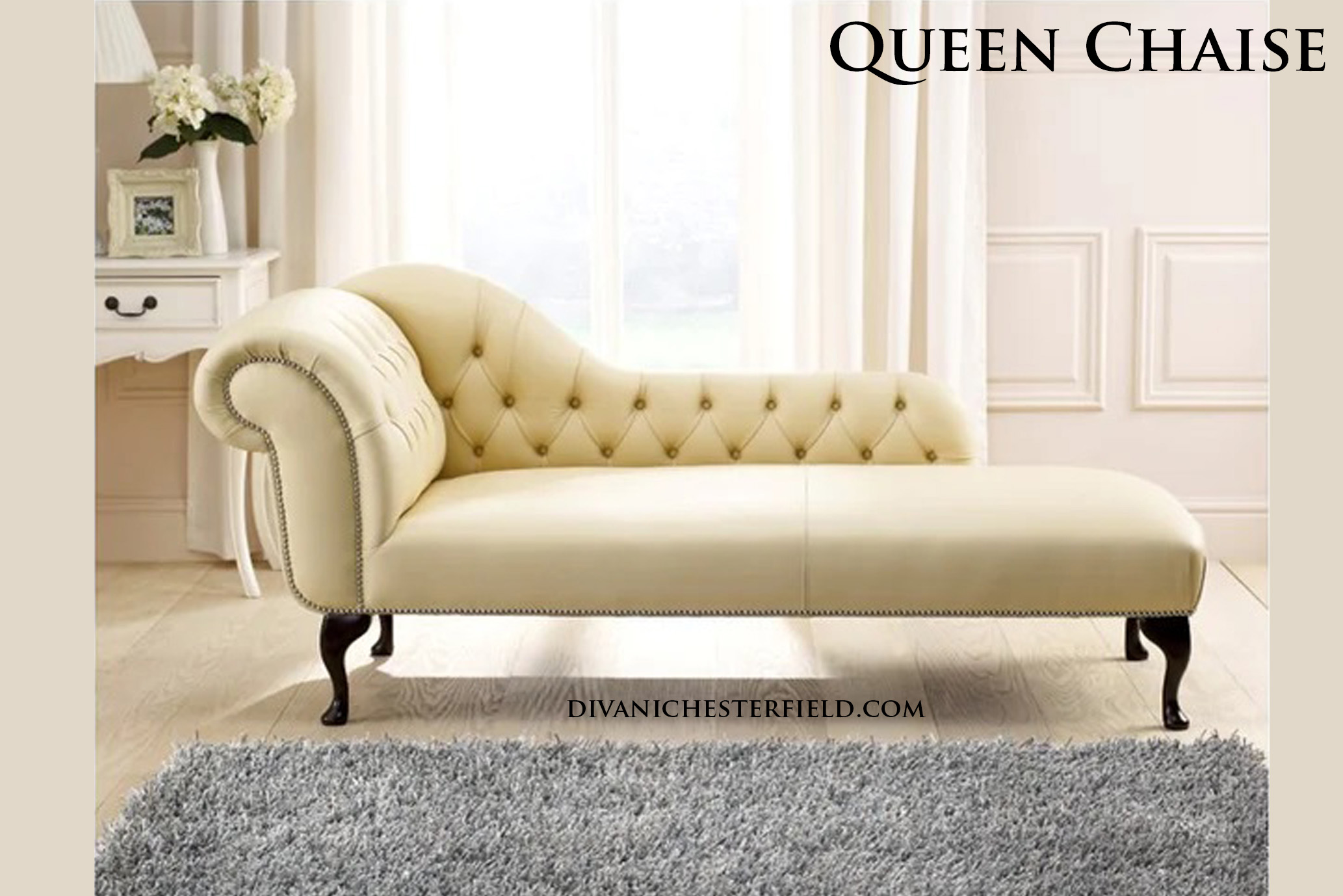 queen anne chesterfield chaise longue