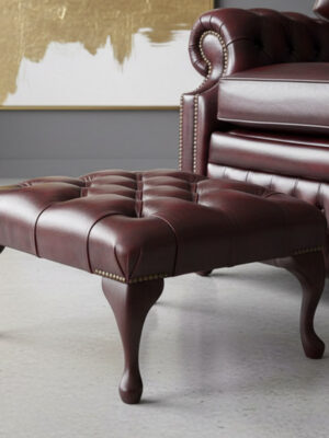 Poggiapiedi Chesterfield Queen Anne classico tradizionale