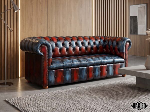 Harleq Devil Blue Patchwork Chesterfield Collection