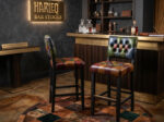 Sgabello Chesterfield da bar Squared