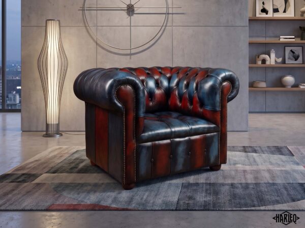 Harleq Devil Blue Patchwork Chesterfield Collection