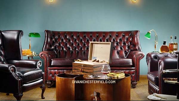 Chesterfield per Cigar Room dello splendido boutique hotel 'De' Ricci' nel centro di Roma