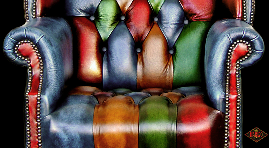 poltrona chesterfield patchwork moderna vintage colorate